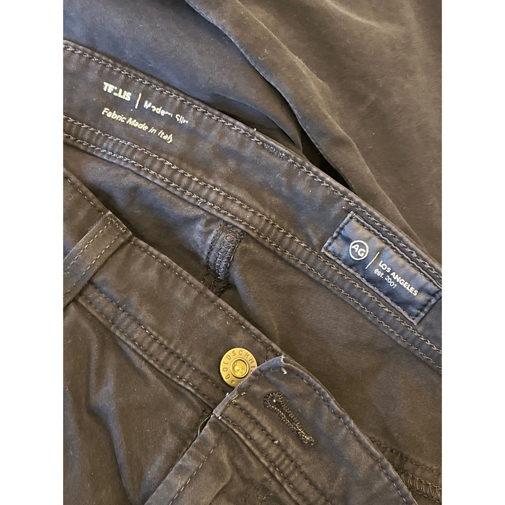 AG Adriano Goldschmied Tellis Modern Slim Fit Chinos Pants 34x32 Made in Italy